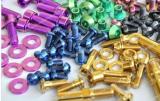 Colorful titanium Ti bolts screws for bike bicycle motor car 